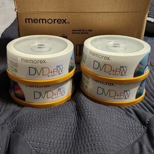 Memorex DVD+RW 25-Pack Spindle - 4 Packs Total